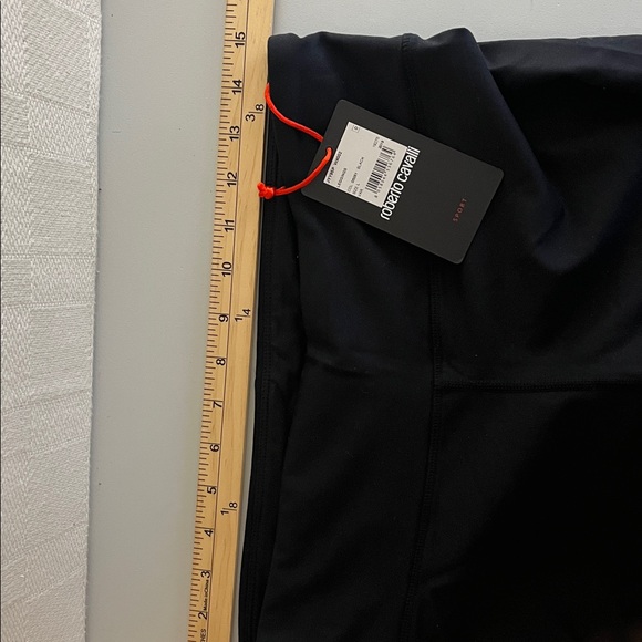 NWT Roberto Cavalli Sport Black and Gold Animal Print Leggings Size Large New - Picture 6 of 9